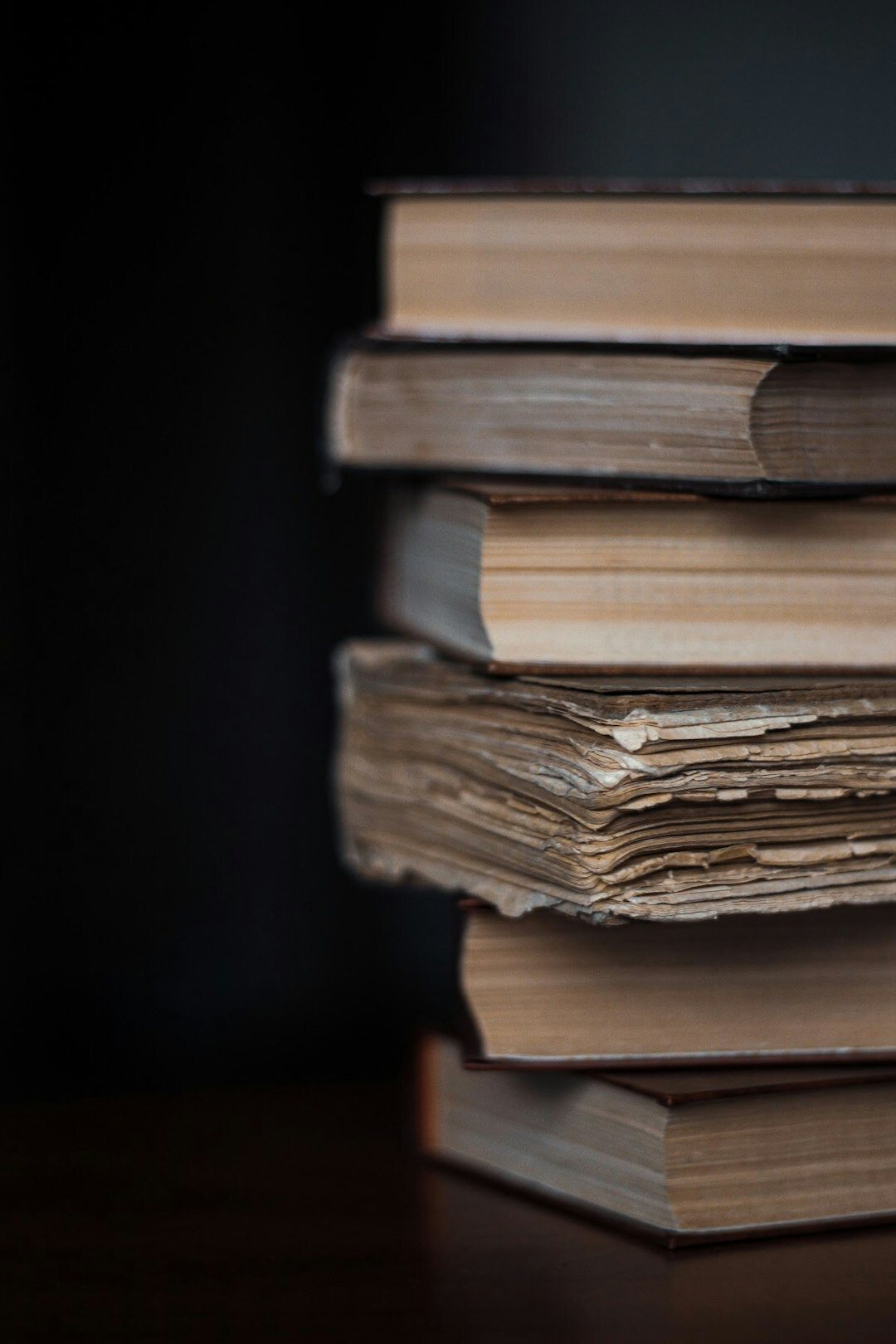 stack of biography books
