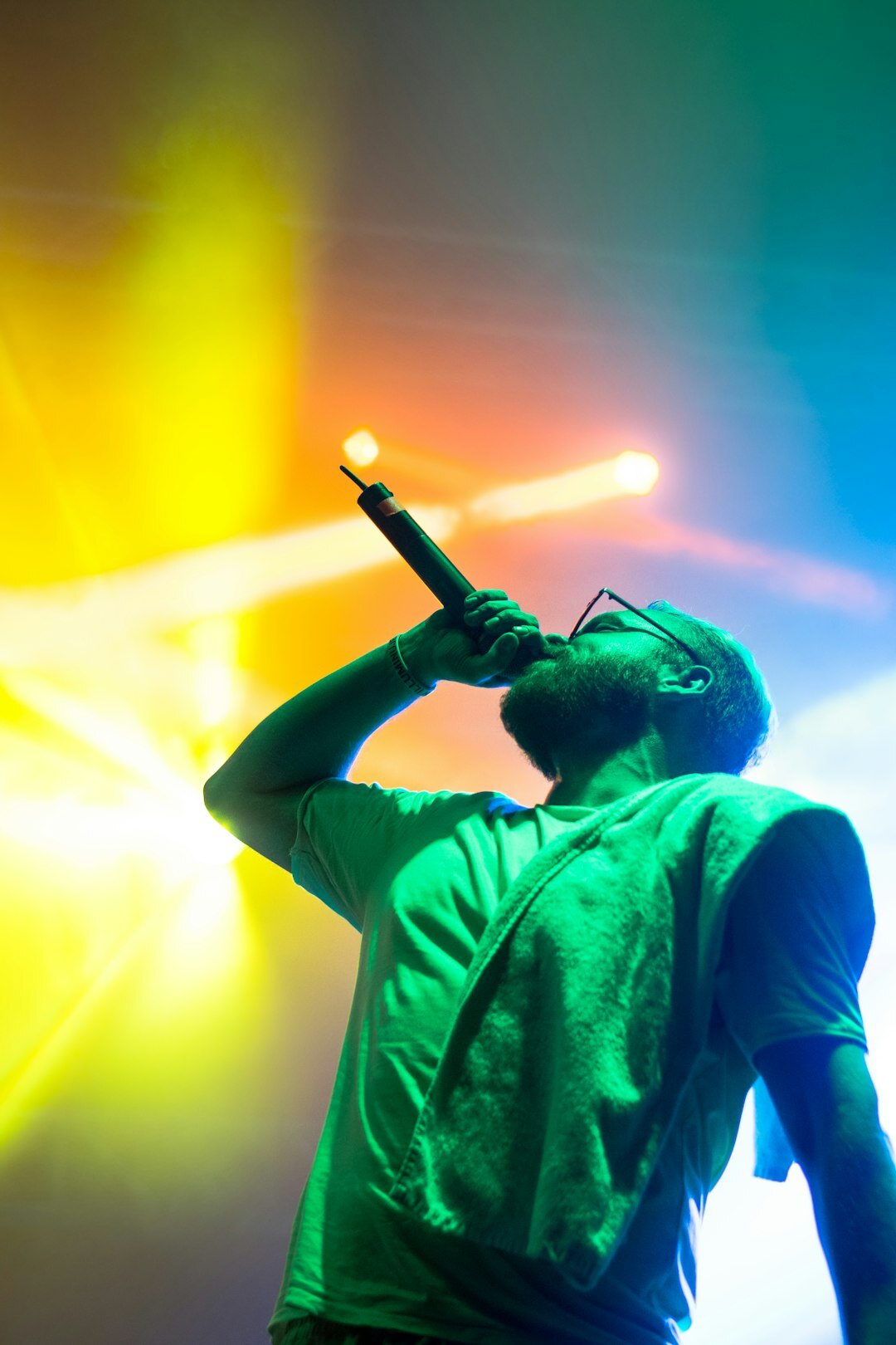 famous singer performing on stage